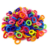 Wholesale 100 Pcs Colorful Child Kids Hair Holders Cute Rubber Hair Band Elastics Accessories Girl Charms Tie Gum