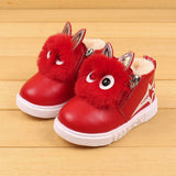 2017 Cute Winter Baby Boots Soft Velvet Sneakers Children's Autumn Toddler Ankle Felt Boots Kids Warm Snow Shoes For Boys Girls