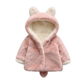 2017 Cute Winter Autumn Kids Baby Girl Hooded Cloak Jacket Thick Clothes Warm Coat Infant Princess Velvet Outerwear Coats