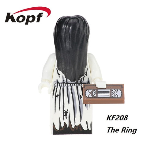 The Horror Theme Movie Hannibal Clockwork Orange Hackey Mask Jason Nightmares Sally Shock Building Blocks Kids Gift Toys KF6017