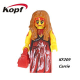 The Horror Theme Movie Hannibal Clockwork Orange Hackey Mask Jason Nightmares Sally Shock Building Blocks Kids Gift Toys KF6017