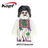 The Horror Theme Movie Hannibal Clockwork Orange Hackey Mask Jason Nightmares Sally Shock Building Blocks Kids Gift Toys KF6017