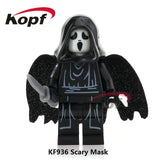 The Horror Theme Movie Hannibal Clockwork Orange Hackey Mask Jason Nightmares Sally Shock Building Blocks Kids Gift Toys KF6017