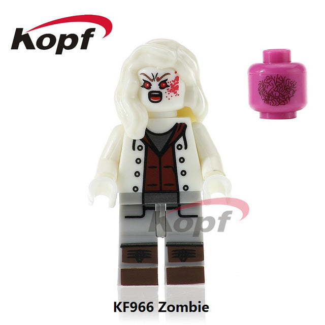 The Horror Theme Movie Hannibal Clockwork Orange Hackey Mask Jason Nightmares Sally Shock Building Blocks Kids Gift Toys KF6017