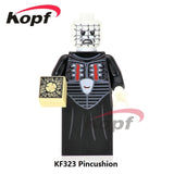 The Horror Theme Movie Hannibal Clockwork Orange Hackey Mask Jason Nightmares Sally Shock Building Blocks Kids Gift Toys KF6017