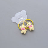 2 PCS Cartoon Fruit Flower Princess Headwear Baby Headdress Children Hair Ropes Girls Hair Accessories Kids Elastic Hair Bands