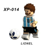 WorldCup Football Team Player Ronaldo Lionel Messi Neymar Beckham Building Blocks Figure Bricks Toy kids gift Compatible Legoed