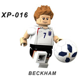WorldCup Football Team Player Ronaldo Lionel Messi Neymar Beckham Building Blocks Figure Bricks Toy kids gift Compatible Legoed