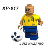 WorldCup Football Team Player Ronaldo Lionel Messi Neymar Beckham Building Blocks Figure Bricks Toy kids gift Compatible Legoed