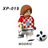 WorldCup Football Team Player Ronaldo Lionel Messi Neymar Beckham Building Blocks Figure Bricks Toy kids gift Compatible Legoed