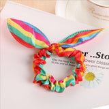 Rabbit Ears Hair Band Children Kids Hair Accessories Scrunchies Elastic Hair Band For Women Girl Rubber Band Polka Dot Hair Rope