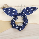 Rabbit Ears Hair Band Children Kids Hair Accessories Scrunchies Elastic Hair Band For Women Girl Rubber Band Polka Dot Hair Rope