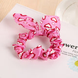 Rabbit Ears Hair Band Children Kids Hair Accessories Scrunchies Elastic Hair Band For Women Girl Rubber Band Polka Dot Hair Rope