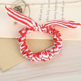 Rabbit Ears Hair Band Children Kids Hair Accessories Scrunchies Elastic Hair Band For Women Girl Rubber Band Polka Dot Hair Rope