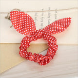 Rabbit Ears Hair Band Children Kids Hair Accessories Scrunchies Elastic Hair Band For Women Girl Rubber Band Polka Dot Hair Rope