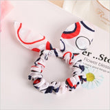 Rabbit Ears Hair Band Children Kids Hair Accessories Scrunchies Elastic Hair Band For Women Girl Rubber Band Polka Dot Hair Rope
