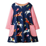 Baby Girls Dress Long Sleeve Vestidos Kids Unicorn Party Dresses for Girls Clothes Princess Dress Christmas Children Clothing