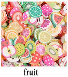 Soft pottery 1000pcs Fruit slices Filler For Nails Art Tips Slime Fruit For Kids Lizun DIY slime Accessories Supplies Decoration