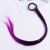 New Girls Colorful Wigs Ponytail Hair Ornament Headbands Rubber Bands Beauty Hair Bands Headwear Kids Hair Accessories Head Band