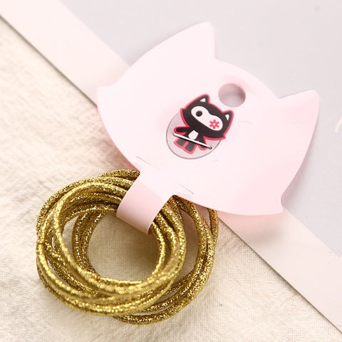 12 Colors 10Pcs/Card 3cm Child Rubber Bands Hair Accessories Wholesale New Fashion Candy Colors Hair Elastics For Girls Kids