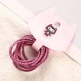 12 Colors 10Pcs/Card 3cm Child Rubber Bands Hair Accessories Wholesale New Fashion Candy Colors Hair Elastics For Girls Kids