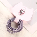 12 Colors 10Pcs/Card 3cm Child Rubber Bands Hair Accessories Wholesale New Fashion Candy Colors Hair Elastics For Girls Kids
