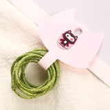 12 Colors 10Pcs/Card 3cm Child Rubber Bands Hair Accessories Wholesale New Fashion Candy Colors Hair Elastics For Girls Kids