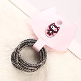 12 Colors 10Pcs/Card 3cm Child Rubber Bands Hair Accessories Wholesale New Fashion Candy Colors Hair Elastics For Girls Kids