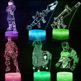 Fortnight Toys NightLight LED Sleep Light Projection Lamp Fortnight Battle Royale Scar RPG Gun Game Accessories Kids Gifts
