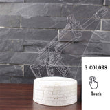 Fortnight Toys NightLight LED Sleep Light Projection Lamp Fortnight Battle Royale Scar RPG Gun Game Accessories Kids Gifts