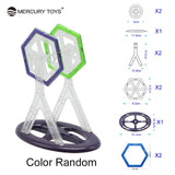 1Pcs Big Size Magnetic Blocks DIY building Single Bricks Part Accessory Construction Magnet Designer Educational Toys For Kids