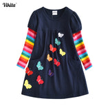 VIKITA Kids Girls Dress Baby Children Toddler Princess Dress Vestidos Children's Clothing Girls Winter Dresses 2-8Y LH5805 MIX