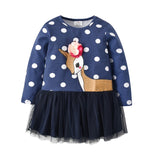 VIKITA Kids Girls Dress Baby Children Toddler Princess Dress Vestidos Children's Clothing Girls Winter Dresses 2-8Y LH5805 MIX