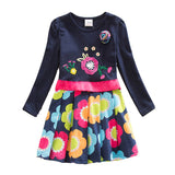 VIKITA Kids Girls Dress Baby Children Toddler Princess Dress Vestidos Children's Clothing Girls Winter Dresses 2-8Y LH5805 MIX