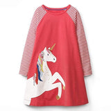 VIKITA Kids Girls Dress Baby Children Toddler Princess Dress Vestidos Children's Clothing Girls Winter Dresses 2-8Y LH5805 MIX