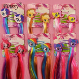 Little Ponys Hair Clips for Girls Hair Pins My Kids Girls Hair Accessories Headwear Little Ponys Princess Braid Hair Clips