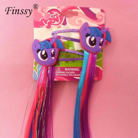 Little Ponys Hair Clips for Girls Hair Pins My Kids Girls Hair Accessories Headwear Little Ponys Princess Braid Hair Clips