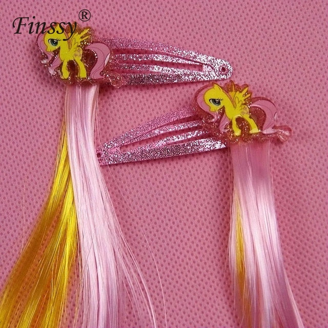 Little Ponys Hair Clips for Girls Hair Pins My Kids Girls Hair Accessories Headwear Little Ponys Princess Braid Hair Clips
