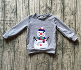 5 designs in stock Christmas Fall/winter baby girls Christmas raglans Christmas gift Christmas tree top tee kids wear clothing