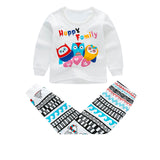 VIDMID 1-9Y girls pajamas clothing sets kids t-shirts and pants baby girls underwear sets for girl sleepwear suit set  4049 02