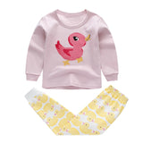 VIDMID 1-9Y girls pajamas clothing sets kids t-shirts and pants baby girls underwear sets for girl sleepwear suit set  4049 02