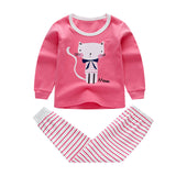 VIDMID 1-9Y girls pajamas clothing sets kids t-shirts and pants baby girls underwear sets for girl sleepwear suit set  4049 02