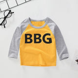 New Spring Boys Girls T Shirts Children Tees Boy Girl Long Sleeve Shirts Cotton Kids Tops Baby Clothing 12M-8Y Casual