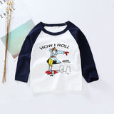 New Spring Boys Girls T Shirts Children Tees Boy Girl Long Sleeve Shirts Cotton Kids Tops Baby Clothing 12M-8Y Casual