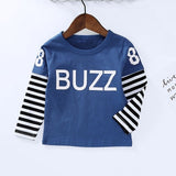 New Spring Boys Girls T Shirts Children Tees Boy Girl Long Sleeve Shirts Cotton Kids Tops Baby Clothing 12M-8Y Casual