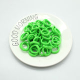 50pcs/lot 3cm Hair Accessories kids Rubber bands Scrunchy Elastic Hair Bands Girls Headband decorations ties  Gum for hair