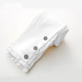 2019 Korean winter autumn Baby Girls Kids Pure Color 3 Buttons Legging Children's Clothing Lace Cotton Trousers Dance Pants