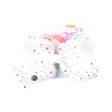 8" Large JoJo Bow W Hair Clip For Girls Kids Handmade Metalic Printed Ribbon Knot Jumbo Hair Bow Hair Accessories