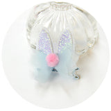 2pcs/Set Cute Hair Clips For Girls Glitter Rainbow Felt Fabric Flowers Hairpins Cat Ears Bunny Barrettes Kids Hair Accessories