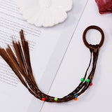 New Girls Colorful Wigs Ponytail Hair Ornament Headbands Rubber Bands Beauty Hair Bands Headwear Kids Hair Accessories Head Band